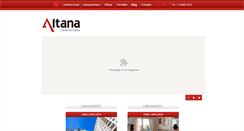 Desktop Screenshot of construtoraaltana.com.br